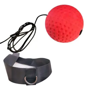 Boxing Reflex Ball with Headband, Boxing Training Equipment, Softer-Than-Tennis-Ball Design, Ideal for Reaction Training and Hand-Eye Coordination Development
