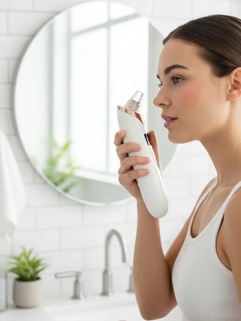 Pore Vacuum Blackhead Remover - Electric Blackhead Suction Tool with 4 Tips, USB Rechargeable Facial  Blackhead Extractor Tool - Multifunctional Pore Cleaner, Portable Electric Suction Device for Acne/Whitehead Viral Pore Cleanser! Electric Blackhead