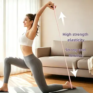 Unisex Figure 8 Shape Resistance Band, 3 Weights (15/25LB), Anti-Slip Silicone, Compact Lightweight Portable Natural Rubber, Durable High-Strength Elasticity, Balanced Tension, At Home Gym Equipment for Full Body Yoga Exercise, Yoga Stretching Bands, Musc