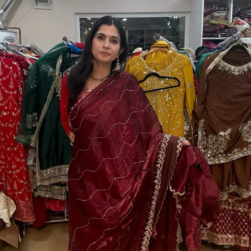 Women Designer purple Saree Hand Work Party Wear Collection With Ready Made Blouse Maroon Color Embroidered Sari