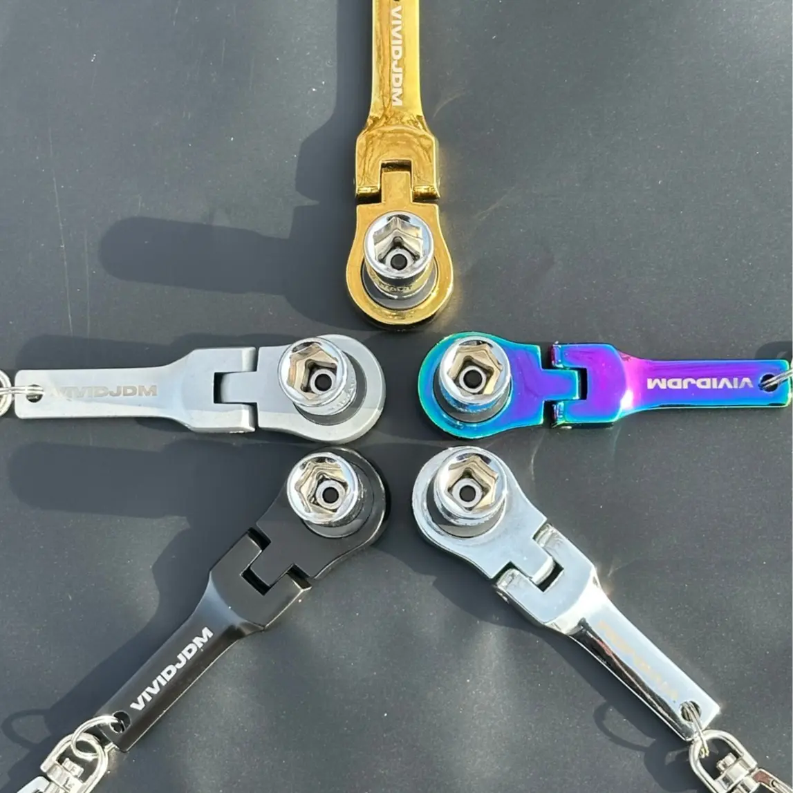 V2 JDM 10mm Ratchet Keychain Tool V2 JDM 10mm Ratchet Keychain Tool