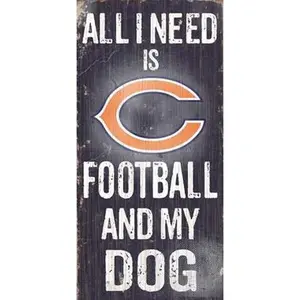 Fan Creations N0640 Chicago Bears Football And My Dog Sign