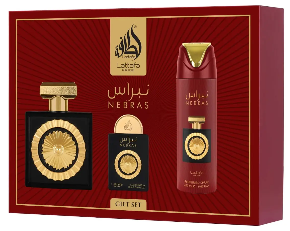 Lattafa Nebras Multi-Pack Fragrance Set - Gourmand, Bold Elegant, Captivating Scents with Floral Fruity Woody Blend and Berry Opening, Gourmand Fragrance, Bold Elegant Fragrance