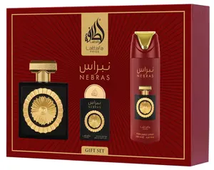 Lattafa Nebras Multi-Pack Fragrance Set - Gourmand, Bold Elegant, Captivating Scents with Floral Fruity Woody Blend and Berry Opening, Gourmand Fragrance, Bold Elegant Fragrance