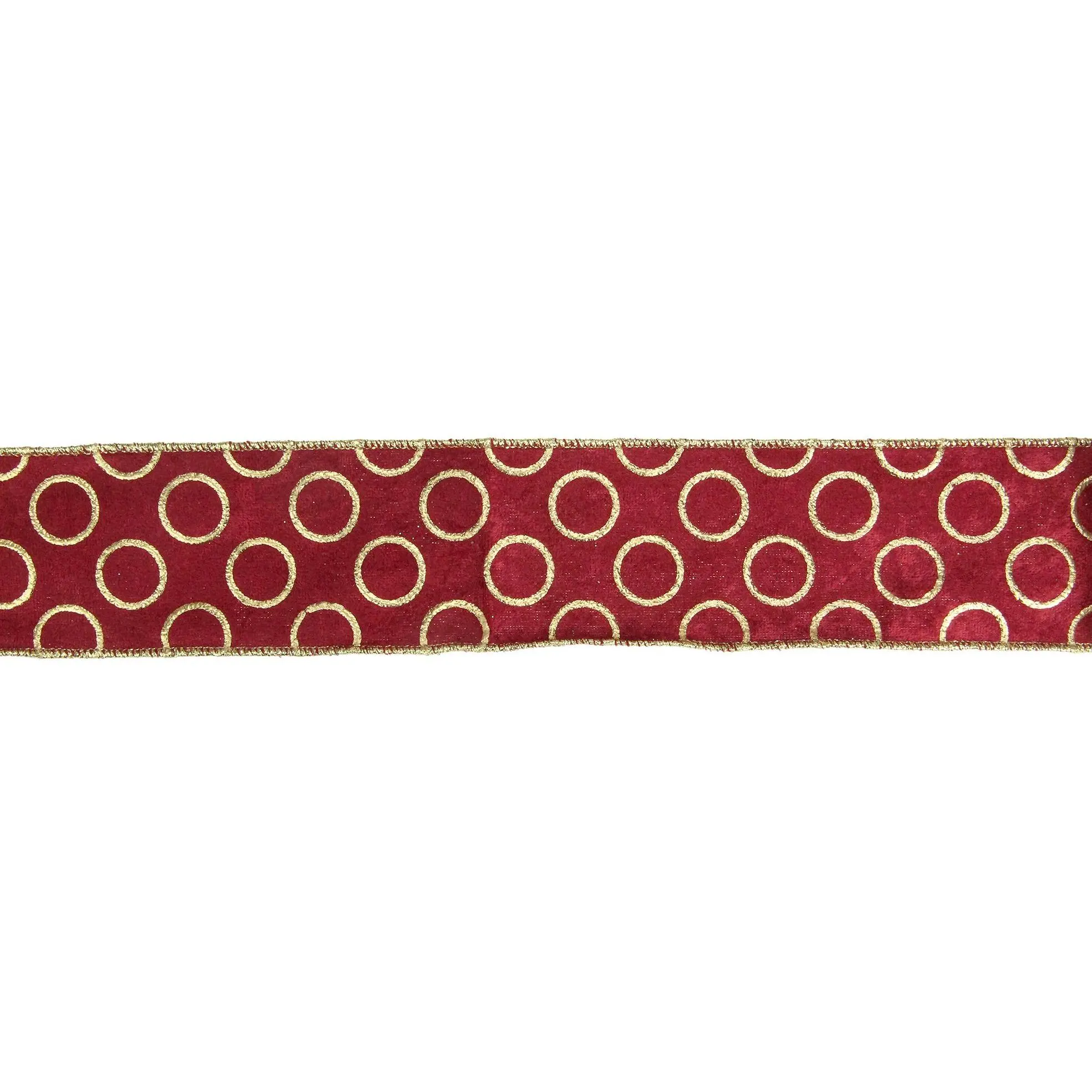 Northlight Circle Wired Craft Ribbon 2.5" x 16ards Northlight Circle Wired Craft Ribbon 2.5" x 16ards