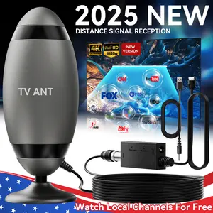 TV Antenna Digital for Smart TV HD Antena Indoor 4K Digital TV Antenna 360° Signal Amplified Strong Magnetic Base Indoor TV Antenna for Easy Long Range Reception Installation, TikTokShopBlackFriday