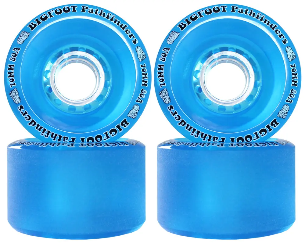 Bigfoot Longboard Wheels - 70mm 80a Pathfinders Blue