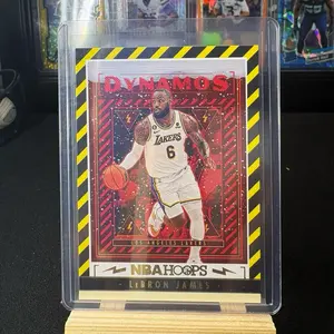 Collectible Sports Cards - LeBron James 2023-24 Panini NBA Hoops Dynamos Insert #2, Los Angeles Lakers Raw Sports Single Card