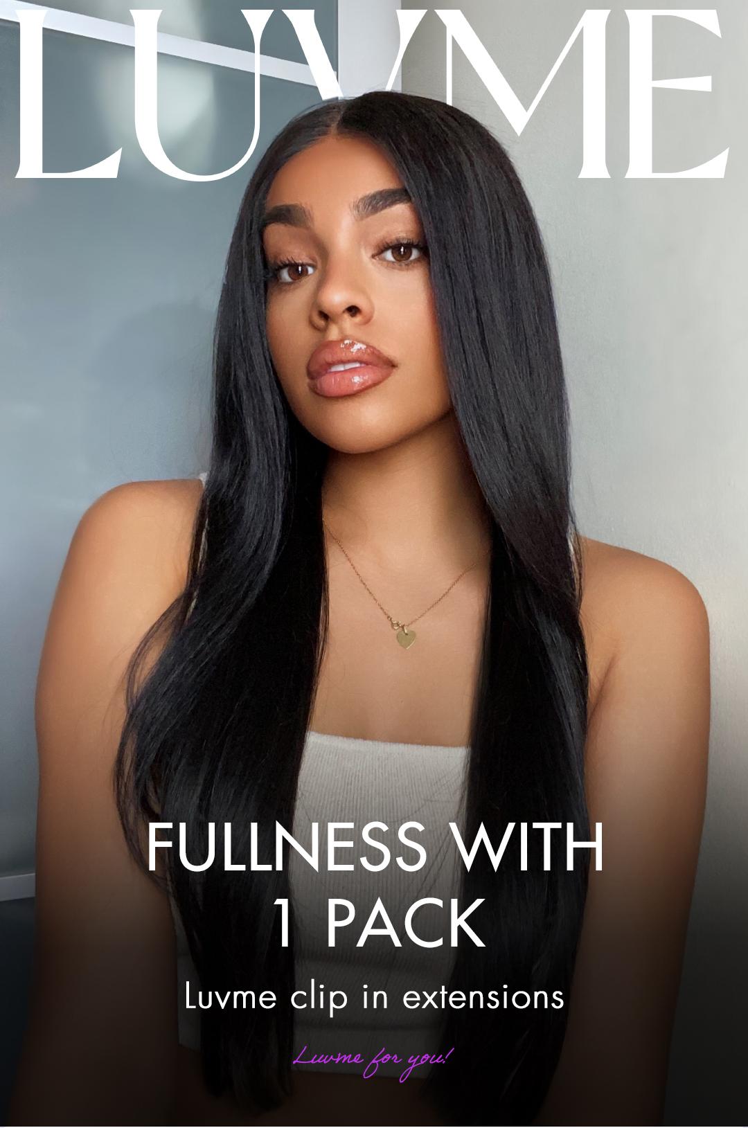 LUVME Clip-Ins 100% Virgin Human Hair Seamless & Invisible Edge Straight/Body Wave/Kinky Curly/Yaki Straight/Messy Curl/Burmese Curl #DealsForYouDays