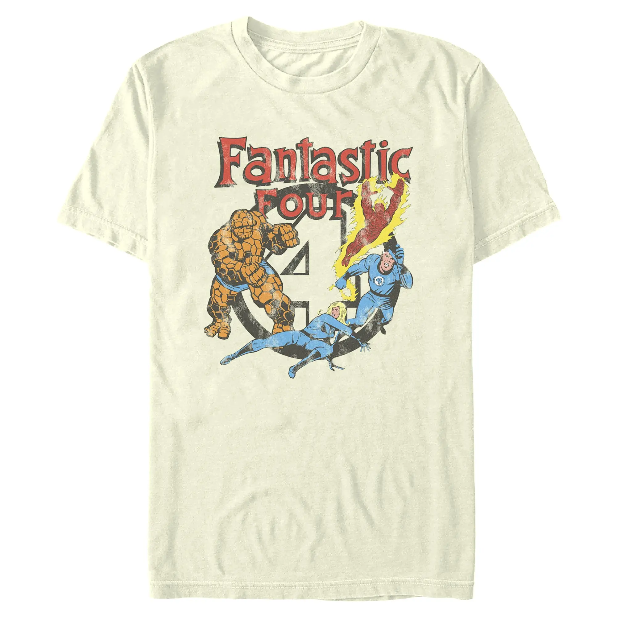 Men's Marvel: Fantastic Four Distressed Classic Squad T-Shirt
