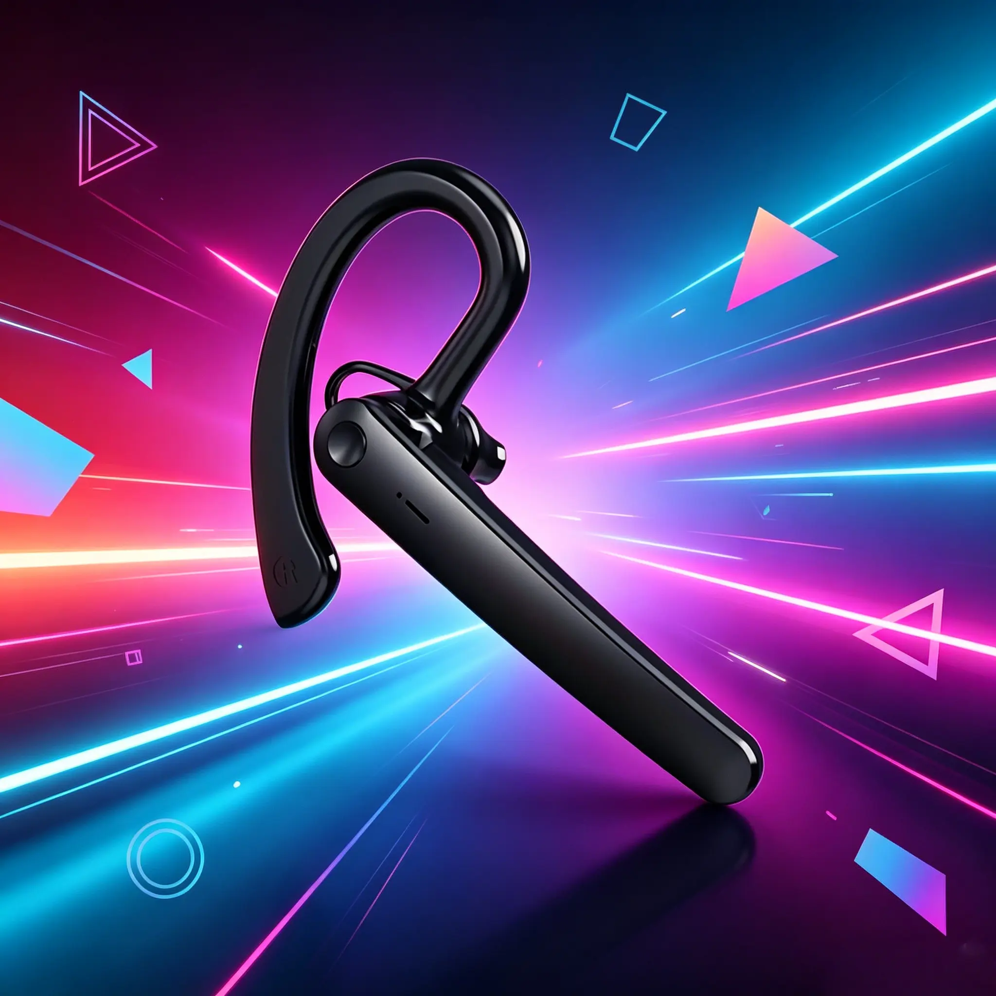 Bluetooth 5.0 Single Ear In-Ear Audio Headphone Earbud - Bluetooth Hands-Free, Smart/Low Profile Noise Canceling, Multifunctional, Noise-Cancelling Mic, 8H Talk Time, 180H Standby Time, for Business Professionals, Truck Drivers, Bluetooth Hands-Free Singl