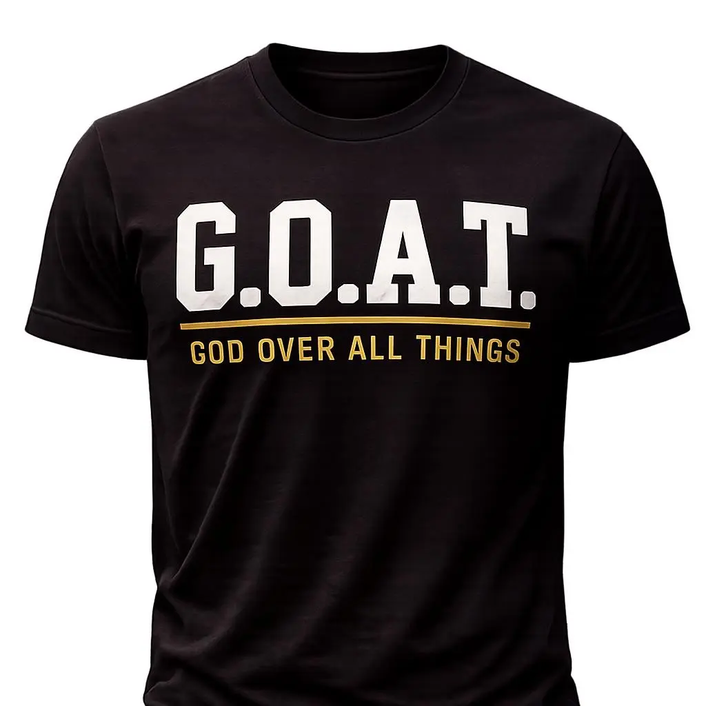 G.O.A.T. (God Over All Things) Premium Graphic T-Shirt | Unisex
