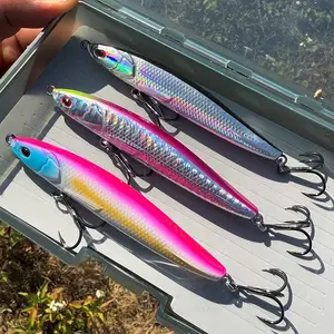 3-Piece Set Colorful Sinking Minnow Fish Lure 20g Fast Catch Sea Fishing Bait, Fishing Equipment, High-Quality Artificial Fishing Gear, Saltwater Fishing Lures