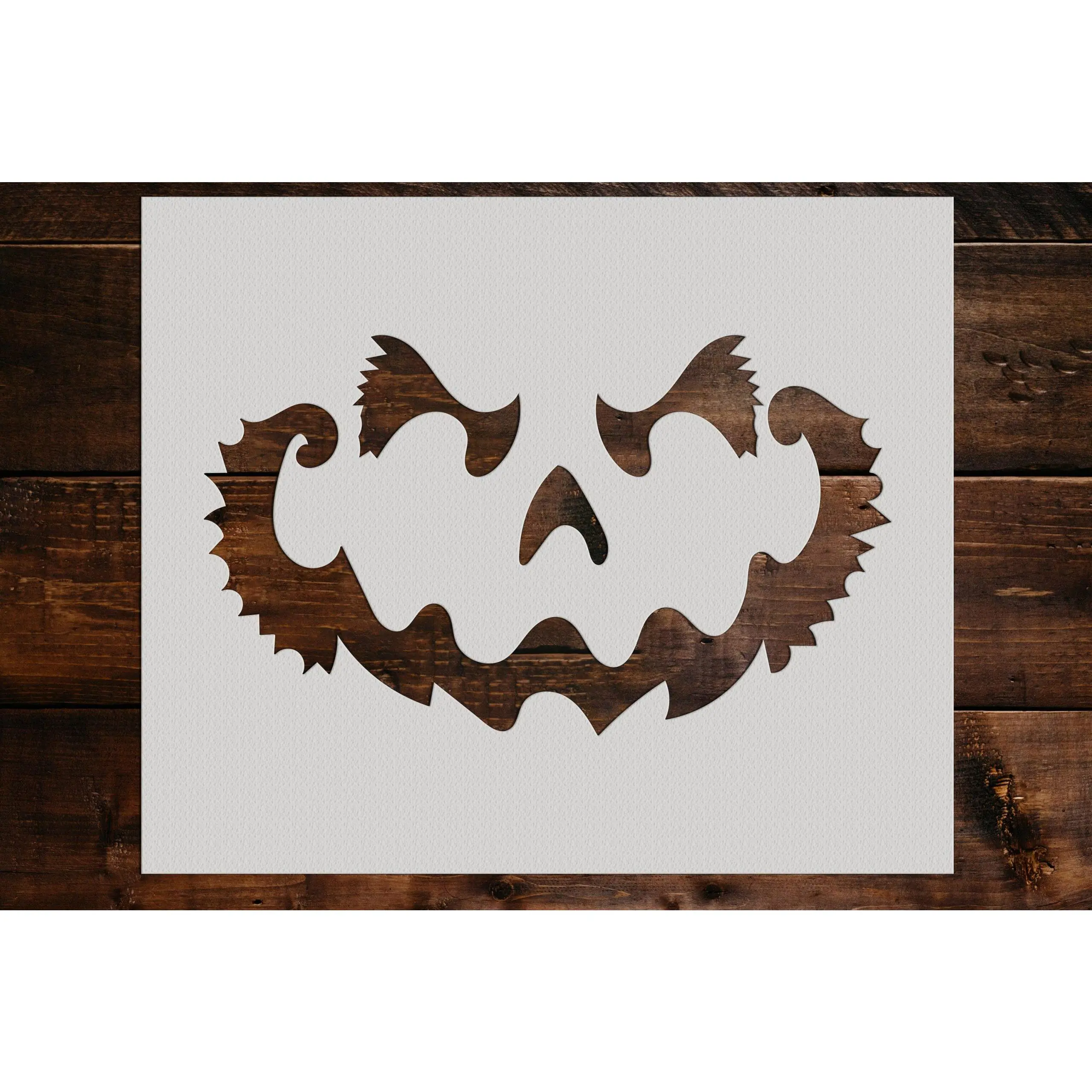Pumpkin Face Stencil - Art and Wall Stencil