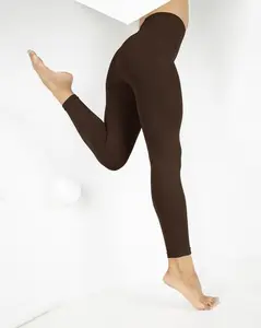 Microfiber Footless Tights 80 Denier - Brown