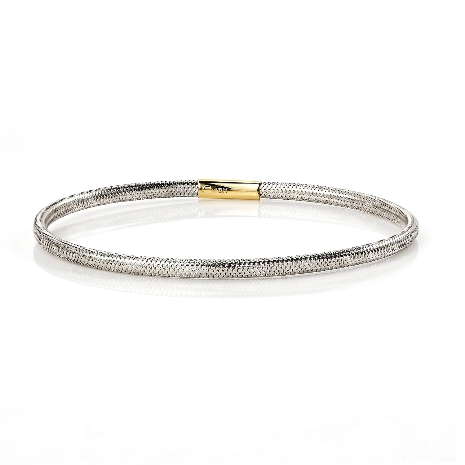 18K Yellow Gold Bangle Bracelet (7.25 In) (1.10 g)