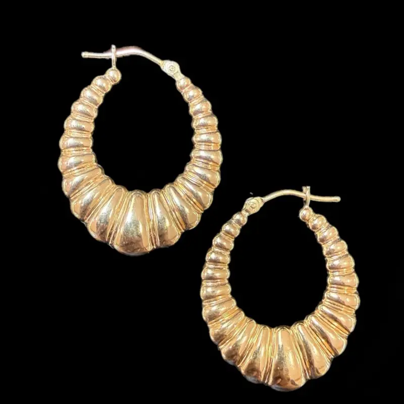 Shrimp-Shaped Gold Earrings, Dainty Costume Fashion Jewelry for Daily Wear