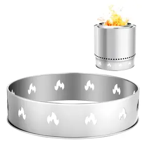 VEVOR Fire Pit Stand for Solo Stove Bonfire,19.5 Inch Smokeless Fire Pit Ring,Stainless Steel Fireplace Stove Ranger Support Frame Accessory, Portable Outdoor Camping Holder Tools for Fireplace
