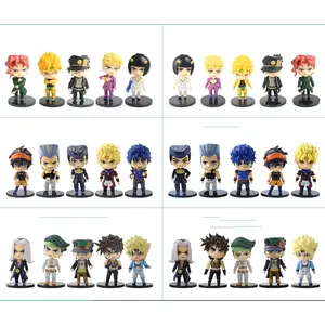 5Pcs/Set Anime JoJo Bizarre Adventure Q Version Action Figures PVC Model Toys Dolls Ornaments Collectible Gift