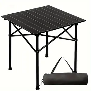 Large Portable Folding Table, Suitable for Outdoor Car Camping, Family Backup, and Garden Barbecues - Comes with A Storage Bag