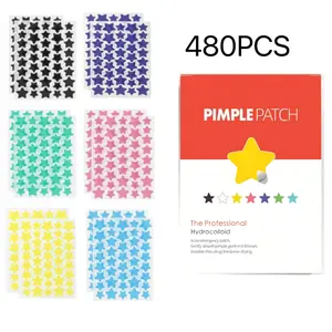 Star Shaped Acne Patches, Blemish Barrier Patches, Blemish Relief Care, 480pcs/set Hydrocolloid Acne Cover Patches, Professional Skin Care Products for Women & Men