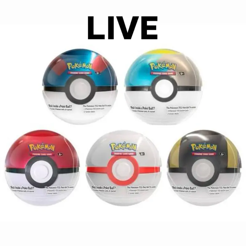 Pokemon Poke Ball Tin - (LIVE)