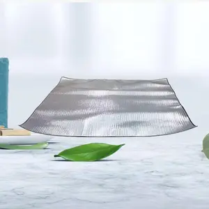 A set of moisture-proof mats, aluminum film camping beach mats, outdoor products camping beach picnic mats, insulation camping moisture-proof mats, durable camping picnic mats, oil proof, dirt proof, warm, outdoor moisture-proof mats