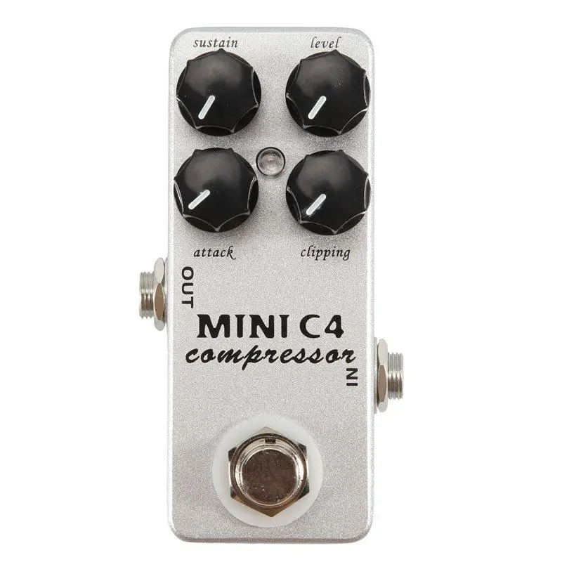 MOSKY Audio MINI C4 Compressor Guitar Effect Pedal True Bypass Guitar Effects