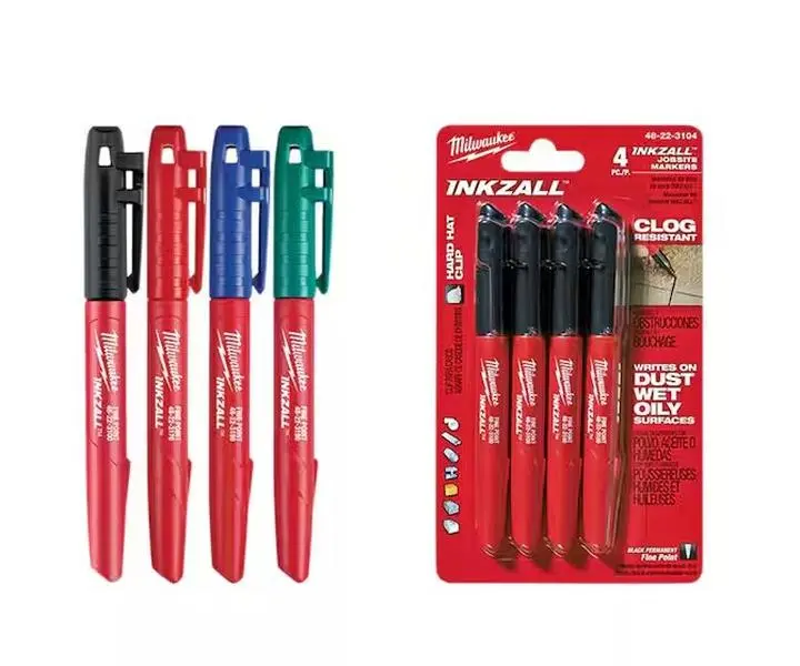 Colored Fine Pt Inkzall Markers with Black Fine Point Inkzall Marker (8-Piece)