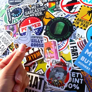 100-200 pcs Funny Stickers Dirty, Prank Meme Hilarious Sticker Pack for Laptop, Hard Hat, Work, Water Bottles, Computers, Vinyl Waterproof Decals