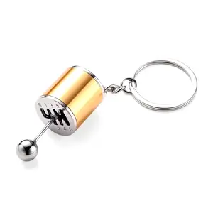Car-Styling Gearbox Pendant Keychain – Precision Metal Shift Knob Fidget Accessory AHHLCLT