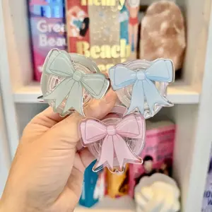 Coquette Kindle MagSafe Grip: Pink Blue Mint Bookish Phone Kindle Kobo Grip