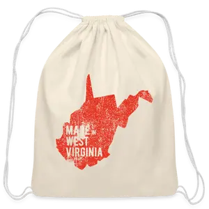 Made in WV Cotton Drawstring Bag