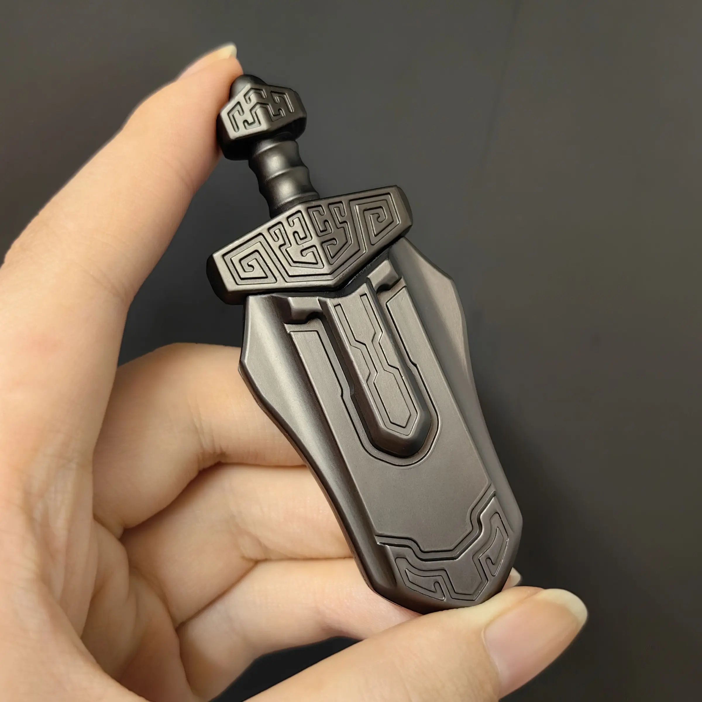 Edc Magnetic Push Stress Relief Toy Sword Style, Adult Collectible Display Piece, Portable Fidget Finger Toy, Anxiety Reliever, Fidget Slider, Stress Relief Fidgeting