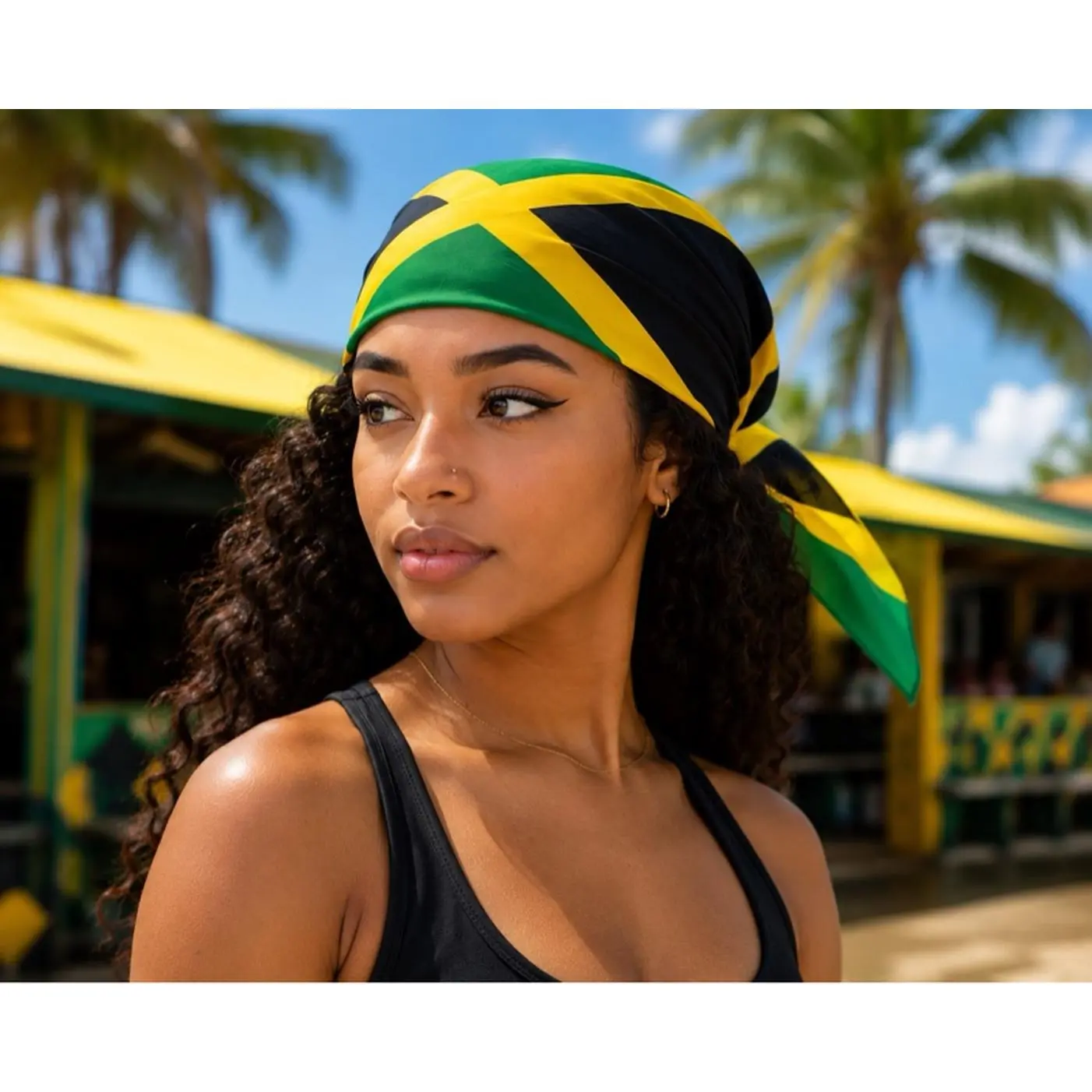Jamaican Headband - Multi-Use Fashion Accessory for Everyday Wear, Stylish Looks