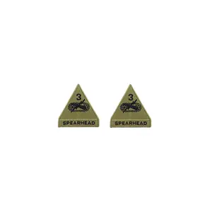 US Army 3rd Armored Division OCP Patch with Hook Fastener (pair)