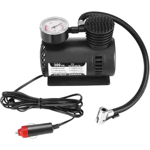 Tire Inflator Portable Air Compressor, 300PSI 12V Mini Air Compressor, Car Electric Tire Pump Small Air Pump, for Quickly Inflating Cars, Bicycles, Kayaks (Black)