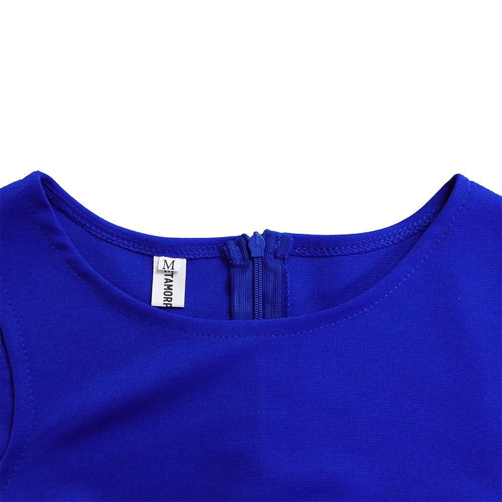 Solid color hip hugging fringe dress