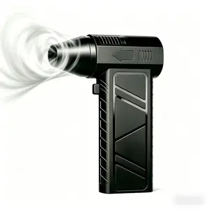 Portable 130K RPM Turbo Violent Blower, 4-Speed Wireless Electric Jet Fan, Type-C Fast Charging Dust Blower, Handheld Power Tool for Car Snow Removal Home Office Outdoor Debris Clean