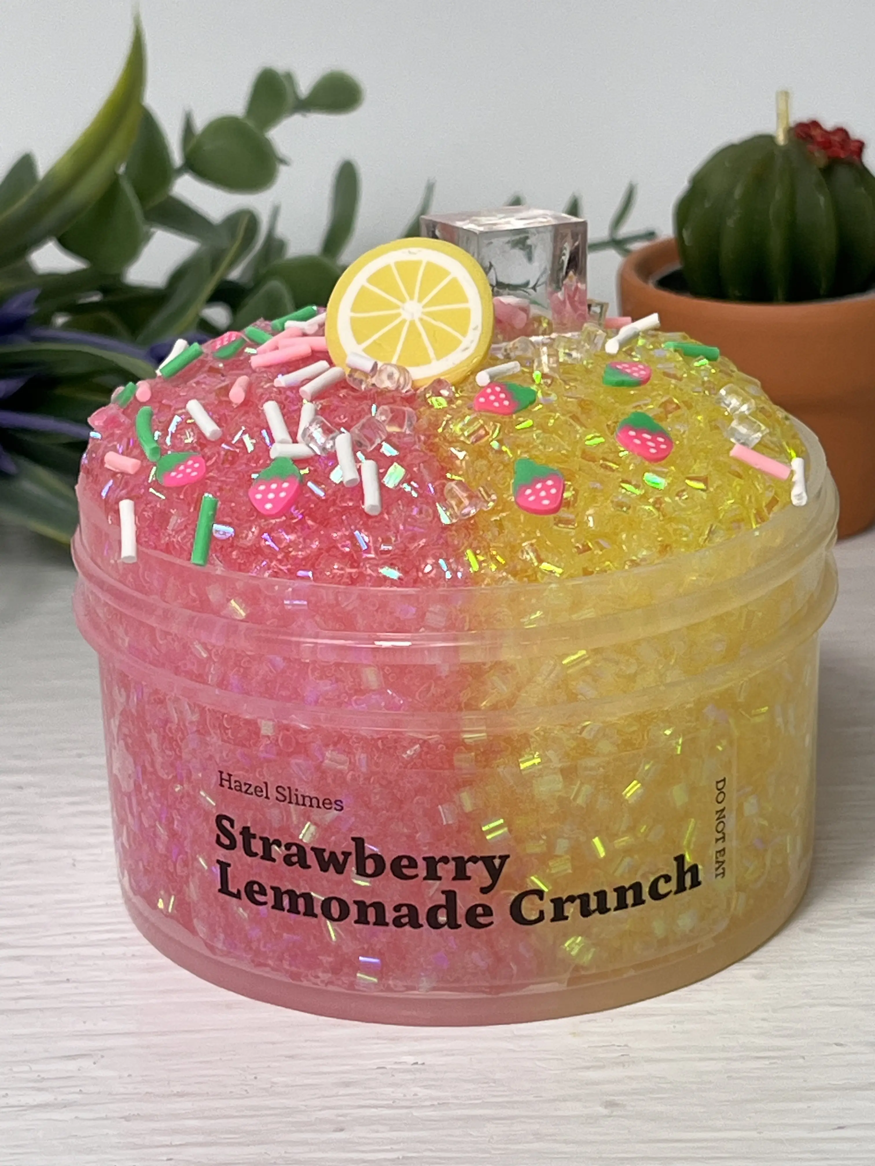 Strawberry Lemonade Crunch Slime