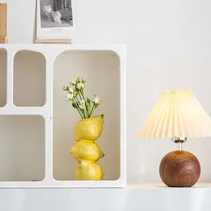 Nordic Style Ceramic Fruit Vase with Lemon, Watermelon Design, Decorative Vase, Flower Vase, Perfect for Home, Living Room or Study Decor, Table Decor for Spring & Summer