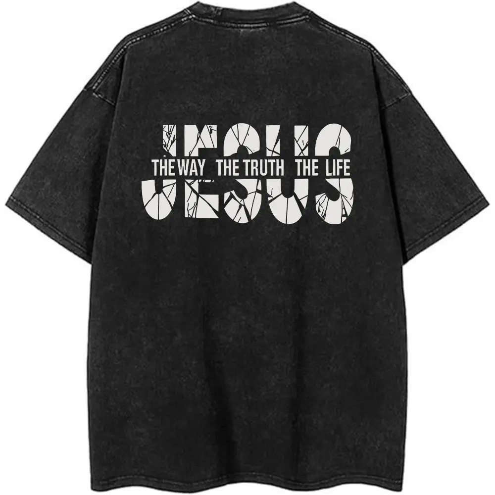 Washed T-shirt-Black
