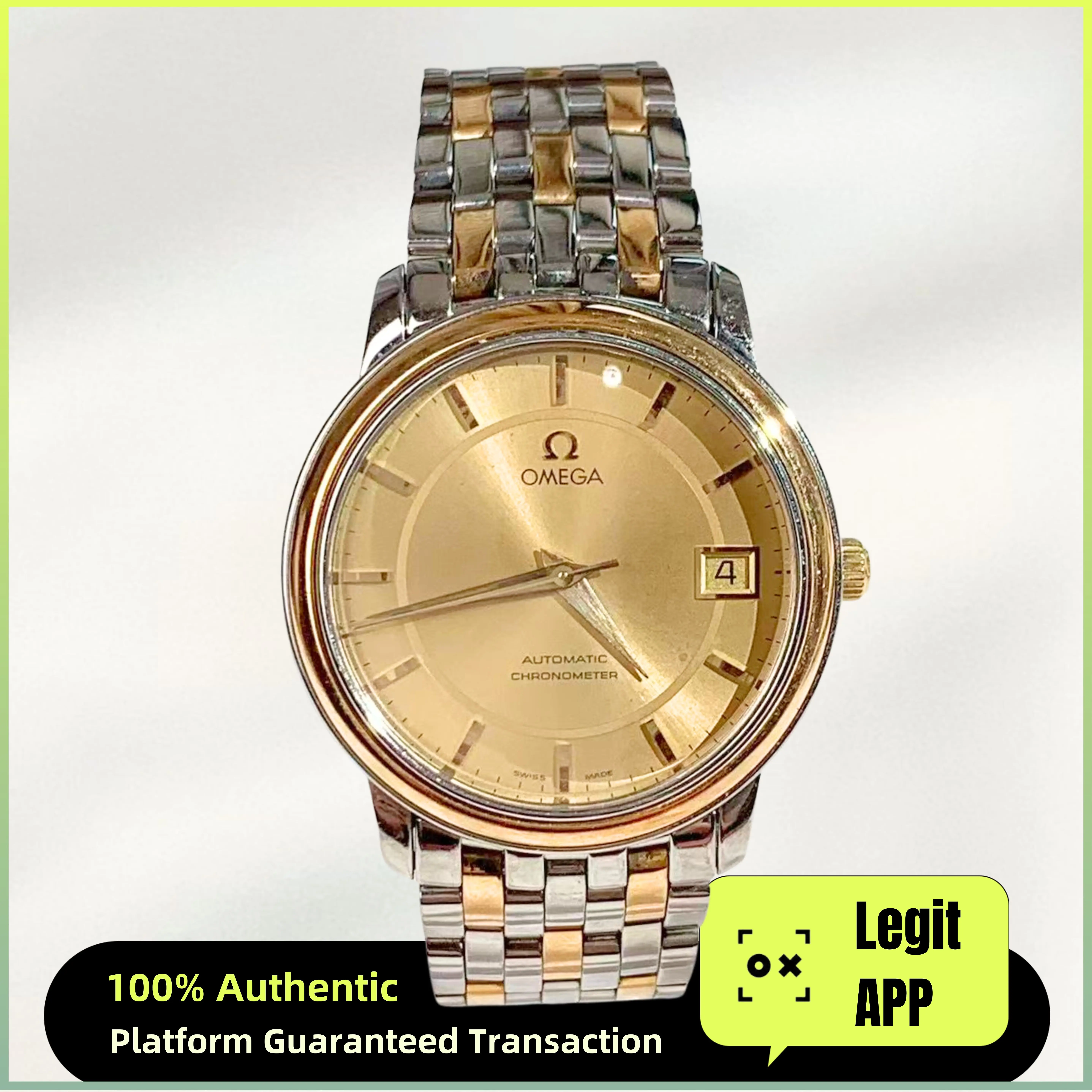 Omega De Ville 34.5mm Stainless Steel & 18K Gold  Automatic Watch 11966830