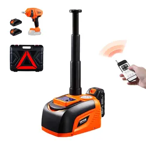 VEVOR Electric Car Jack, 5 Tons /11000 lbs, Electric Scissor Jack with Electric Impact Wrench, Tire Change Replacement with LED Light & Remote Control, Portable Jack kit for Sedan, SUV, Truck, Led Lights, Tire Changes