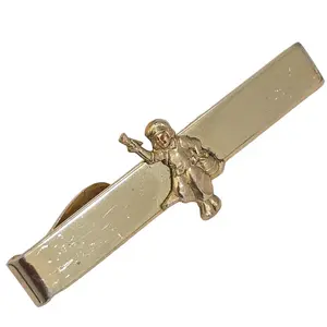 Vintage Gold Plated Dutch Boy Paints Advertising Tie Bar Clip Clasp
