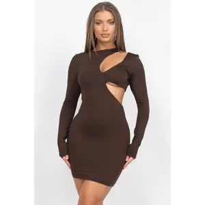 Bust Cut Out Mini Dress
