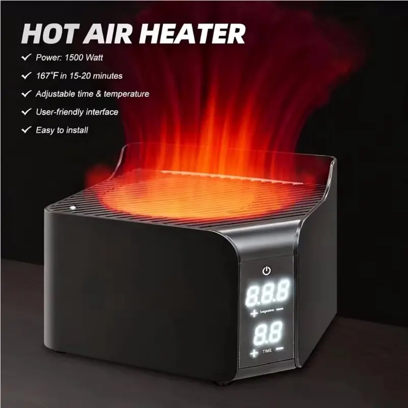 SMARTMAK Portable Dry Heat Electric Heater - 1500W Power, Adjustable Digital Temperature Control for Enhanced Portable Sauna Use (Home Improvement, Hot Tubs & Supplies)