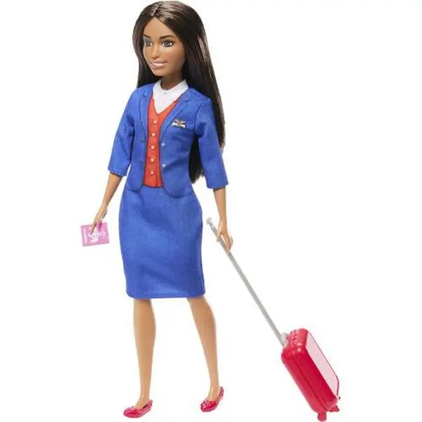 Barbie Flight Attendant, Brunette  [COLLECTIBLES] Paper Doll