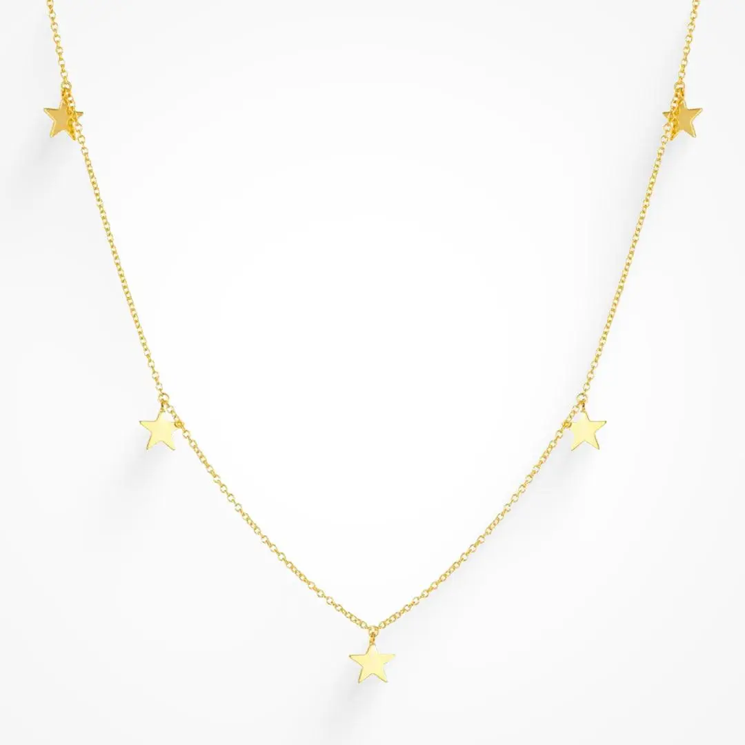 EVRY JEWELS Gold or Silver Plated Women's Hypoallergenic I'm A Star Necklace, Gold Plated Necklaces, Star Necklaces