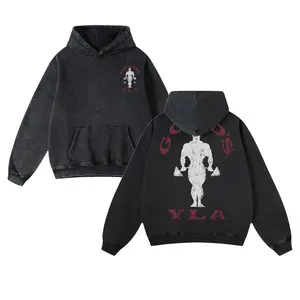 Gold's Gym Washed Hoodie, Gym Washed Hoodie, Workout Long Sleeves, Men's Sport Outfit, Gym Men's Top, Training Hoodie, Gym Apparel, Gym Workout Men